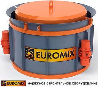 Обновлена информация о виброформах для изготовления колец стеновых колодезных EUROMIX 100.