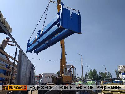 Произведена очередная поставка в Томск составных частей силоса цемента разборной конструкции EUROSILO ЕС Р 7,7/890.