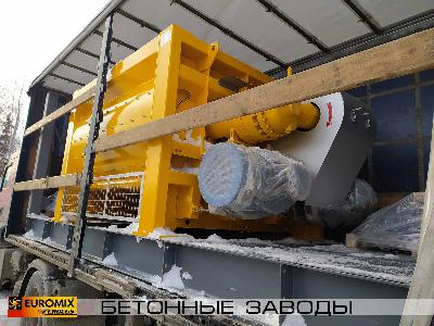 Отгружен бетоносмеситель SDMIX KTSA 3750/2500, опорные конструкции и винтовые конвейеры для стационарного бетонного завода EUROMIX CROCUS 150/3750.4.30.