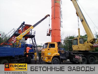 Видеообзор: Монтаж завода за один день. Силос цемента сварной конструкции EUROSILO