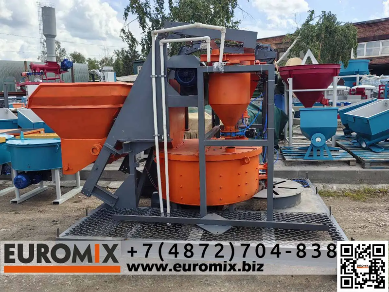 Отгрузка компактного бетонного завода EUROMIX 20/500 2.5 PA COMPACT 2
