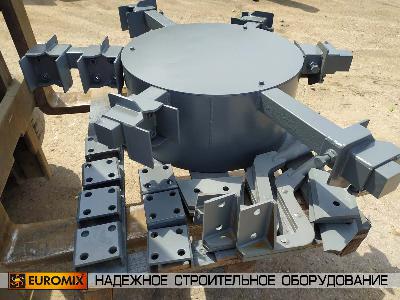 В город Обнинск Калужской области отгружены активатор, стойки и лопасти нового образца для установки на бетоносмеситель EUROMIX 600.750.