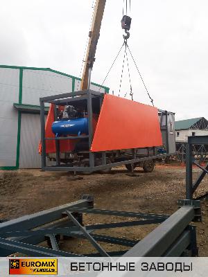 Отгрузка мобильного бетонного завода EUROMIX CROCUS 30/800.4.15 COMPACT 2, г. Калининград,