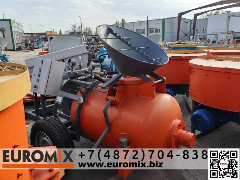 Отгрузка смесителя-пневмонагнетателя производства EUROMIX модель 300S TRAIL