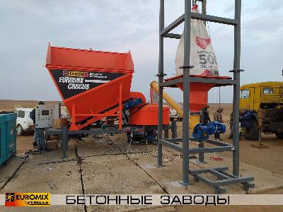 После проведения шеф-монтажных и пусконаладочных работ в степях Енотаевского района Астраханской области, сдан в эксплуатацию бетоносмесмесительный узел EUROMIX.