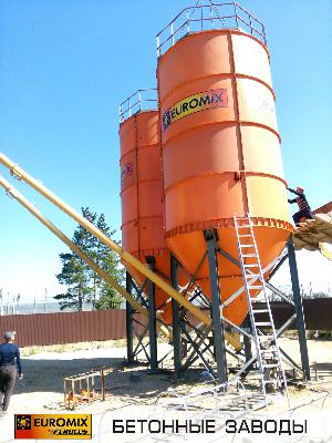 Фотоотчет: Силос цемента разборной конструкции EUROSILO 90/D 3,8 м.