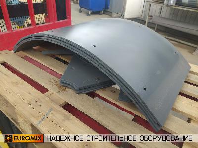 В город Челябинск отгружен комплект сменной брони для бетоносмесителя EUROMIX 610.300М ЗА
