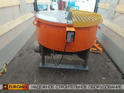 В город Ковров Владимирской области произведена поставка универсального роторного бетоносмесителя принудительного действия EUROMIX 600.300M.