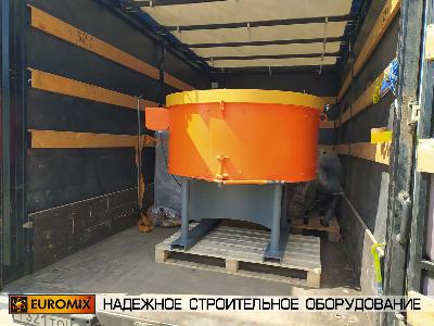 Предприятию из города Москвы отгружен бетоносмеситель EUROMIX 610.300М Золотой активатор, который будет использоваться в линии по производству малых архитектурных форм