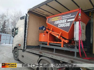 В Кзахастан отгружен мобильный бетонный завод EUROMIX CROCUS 8/300.