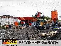 Монтаж бетонного завода EUROMIX CROCUS 60/1500.3.12 COMPACT 2 СКИП в Белгородской области.