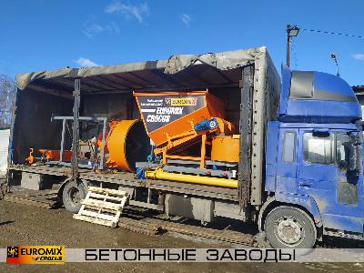 Произведена отгрузка мобильного бетонного завода EUROMIX CROCUS 8/300 в Каунас.